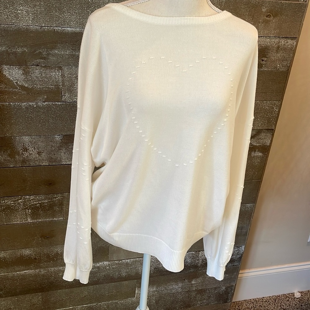 Crown & Ivy Heart Sweater